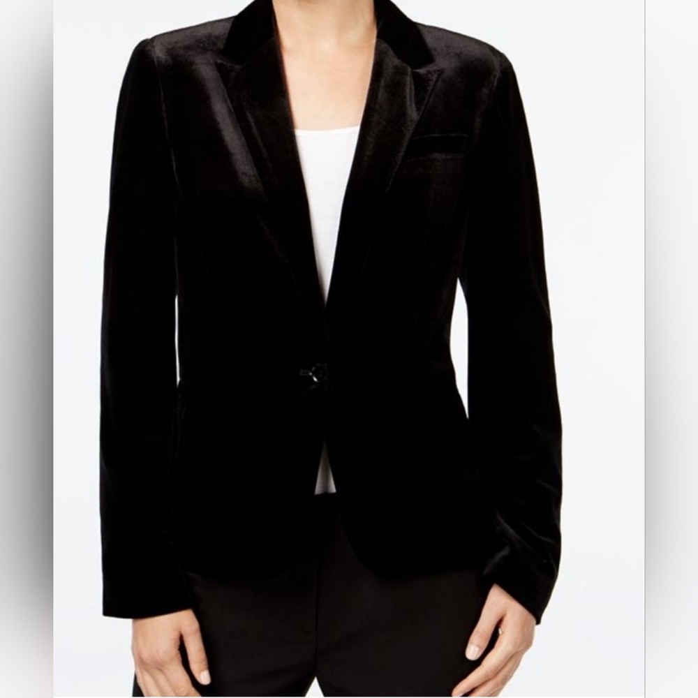 Tommy Hilfiger Black Velvet Women's Blazer